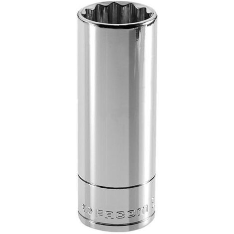 Facom 16mm Bi Hexagon Deep Socket 3/8in Drive Chrome Finish FCMJ16LA
