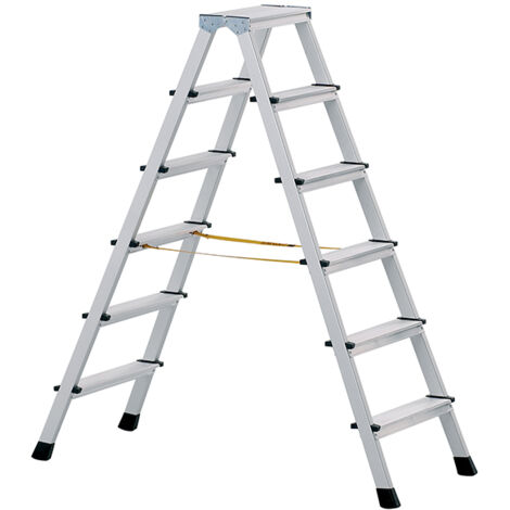 Zarges 41270 Anodised Double-Sided Steps, Open 2.38m 2 x 10 Rungs ZAR41270