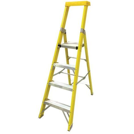 Zarges 300804 GRP Platform Steps, Platform Height 0.94m 4 Rungs ZAR300804 (1/3)