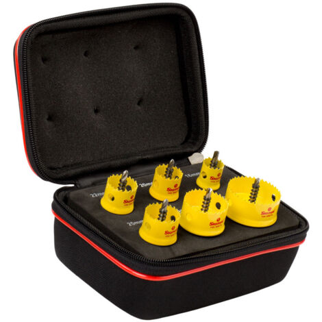 Starrett KCS06001 Cordless Smooth Cut Bi-Metal Holesaw Kit, 6 Piece STRKCS06001 (1/3)