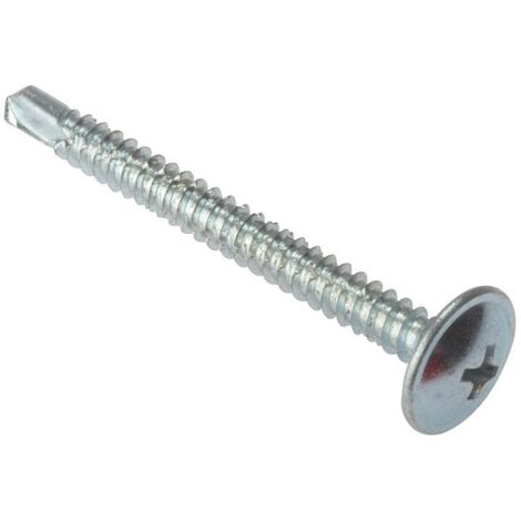 ForgeFix Baypole Self-Drill Screw Phillips Wafer Head ZP 4.8 x 100mm Box 100 FORBPS48100P (1/3)