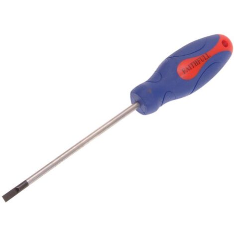 Faithfull Soft Grip Screwdriver Parallel Slotted Tip 4.0 x 100mm FAISDP100 (1/3)