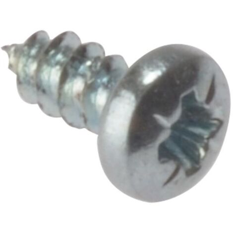 ForgeFix STPP124ZP Self-Tapping Screw Pozi Compatible Pan Head ZP 1/2in x 4 Box 200 FORSTP124Z (1/3)