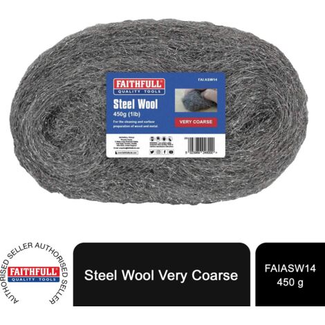 Faithfull Steel Wool 4 Very Coarse 450g FAIASW14