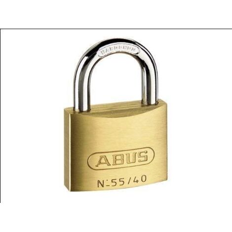 ABUS Mechanical 55/60mm Brass Padlock Carded ABU5560C