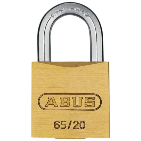 ABUS 11399 65/20mm Brass Padlock Keyed Alike 6203 ABUKA11399