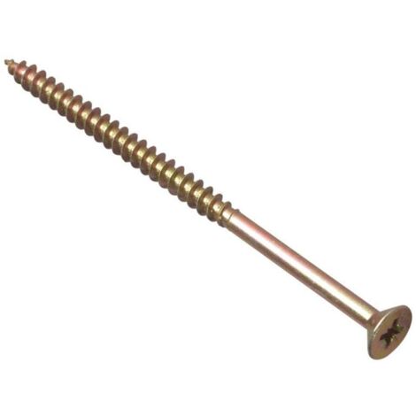 ForgeFix MPS590Y Multi-Purpose Pozi Compatible Screw CSK ST ZYP 5.0 x 90mm Box 100 FORMPS590Y