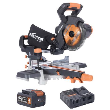 Evolution Power Tools R185SMS-Li Loaded Including 4Ah Battery/Single Charger/MP