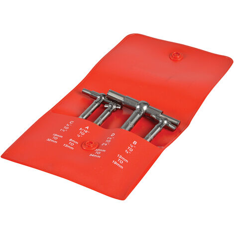Starrett DC902 S579GZ Telescopic Gauge Set, 4 Piece 8-54mm STRS579GZ