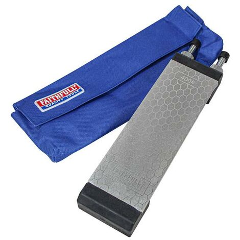 Faithfull FAIDWKIT Diamond Sharpening Stone 200mm x 70mm 400G Coarse 1000G Fine