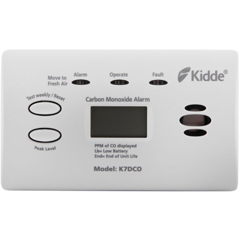 Kidde K7DCO Digital Carbon Monoxide Alarm (10-Year Sensor) KID7DCOC