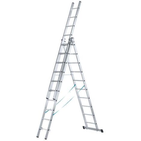 Zarges 41544 Skymaster Trade Combination Ladder 3-Part 3 x 14 Rungs ZAR41544 (1/3)
