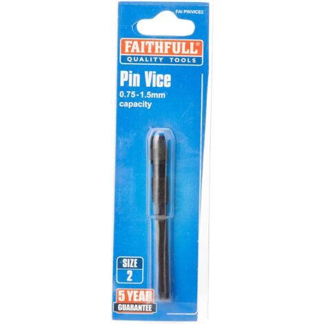 Faithfull Pin Vice Size 2 0.75 - 1.5mm Capacity FAIPINVICE2 (1/3)