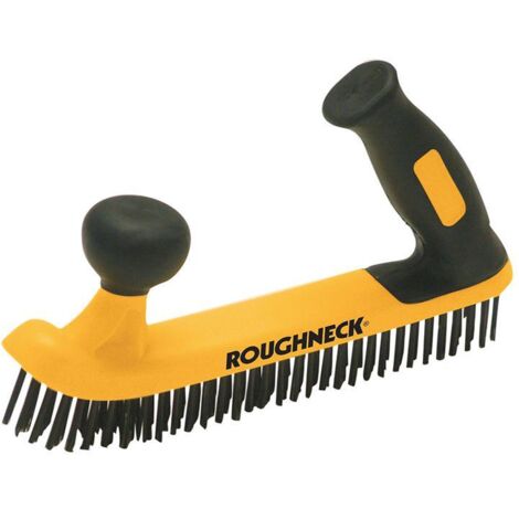Roughneck Two-Handed Wire Brush Soft-Grip ROU52052