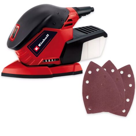 Einhell Detail Mouse Sander TE-OS 1320 Corded Dust Collection 240v + 3 Sheets
