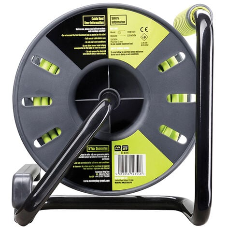 Masterplug OMU25134SL-PX PRO-XT Open Cable Reel 240V 13A 4-Socket 25m MSTOMU25134