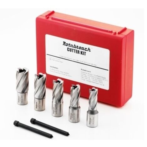 Rotabroach Cutter Set RAPK2000 14,16,18,20,22mm +2pins