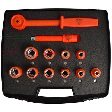 ITL Insulated UKC-03100 Insulated Socket Set of 12 1/2in Drive ITL03100