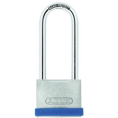 ABUS 80882 40mm Silver Rock 5 Padlock Long Shackle 63mm Keyed Alike ABUKA80882