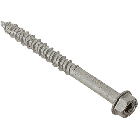 ForgeFix TFMSHT6382 TechFast Masonry Screw TORX Compatible Hex 6.3 x 82mm (Box 100) FORTFMH6382