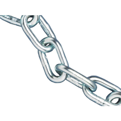 Faithfull Zinc Plated Chain 5mm x 25m Reel - Max. Load 160kg FAICHAL525C