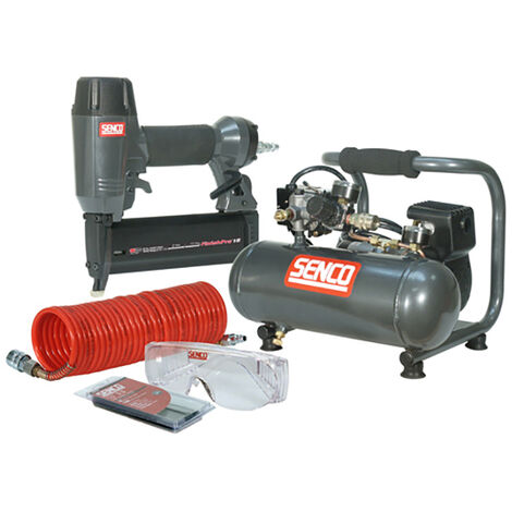 Senco PC0964UK1 Finish Pro 18 Pneumatic Nailer & 1 HP Compressor Kit 110V SENPC0964UK1