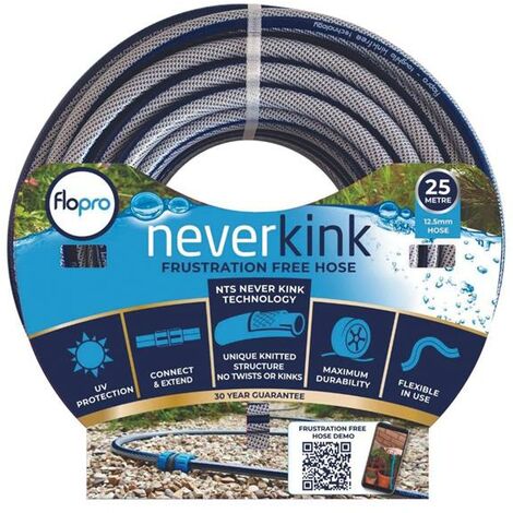 Flopro 70309031 Never Kink Hose 25m + Coupling Connector FLO70309031 (1/2)