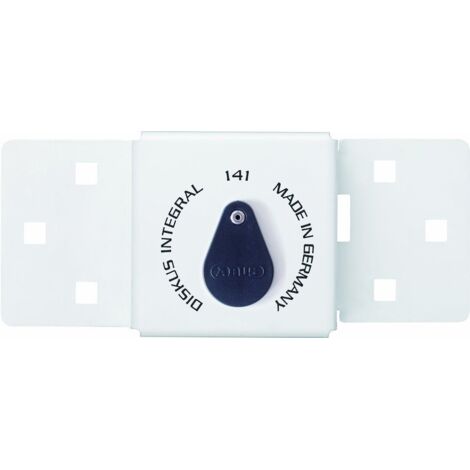ABUS Mechanical 50655 141/200 Diskus Integral Van Lock White & 26/70mm Diskus Padlock ABU14126C