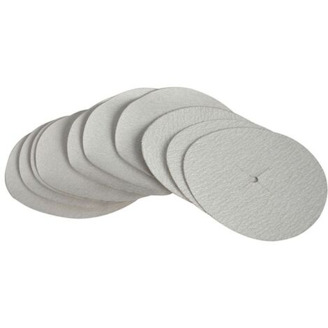 Faithfull Paper Sanding Disc 6 x 125mm Assorted Pack 10 FAIAD125A