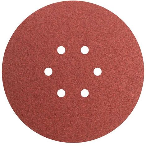 Faithfull Hook Loop Sanding Disc DID2 Holed 150mm Medium Fine Pack 5 FAIADHL150MF