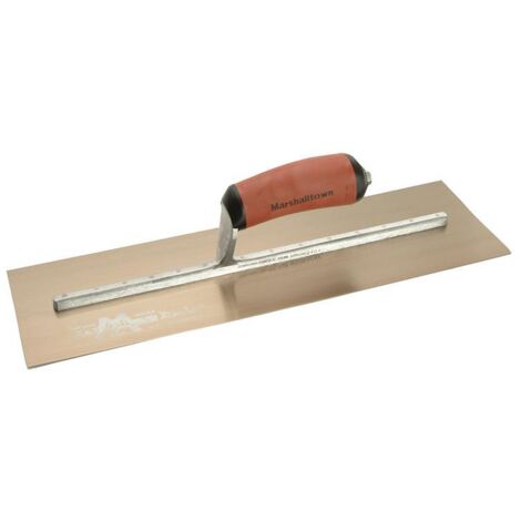 Marshalltown MPB165GSD MPB165GSD Pre-Worn PermaShape Finishing Gold S/S Trowel DuraSoft 16 x 5in M/TMPB165GSD