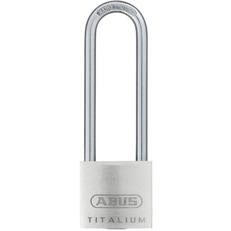 ABUS Mechanical 54TI/40mm TITALIUM™ Padlock 63mm Long Shackle Carded ABU54TI4063C