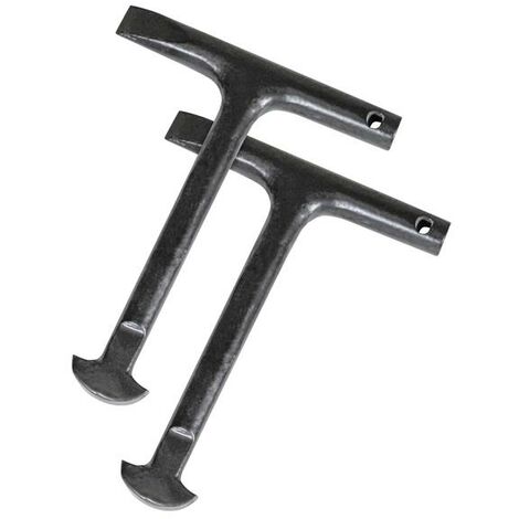 Faithfull Manhole Keys, D-Type 125mm (5in) (Pack 2) FAIMHK125D (1/4)