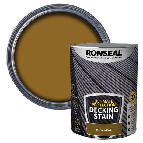 Ronseal Ultimate Protection Decking Stain Medium Oak 5 litre