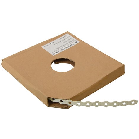 ForgeFix PCBW12 White Plastic Coated Pre-Galvanised Band 12mm x 0.8 x 10m Box 1 FORPCBW12