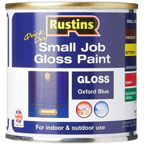 Rustins Quick Dry Small Job Gloss Paint in Oxford Blue – 250ml