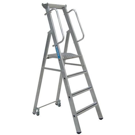 Zarges 341634 Mobile Mastersteps, Platform Height 1.32m 5 Rungs ZAR341634
