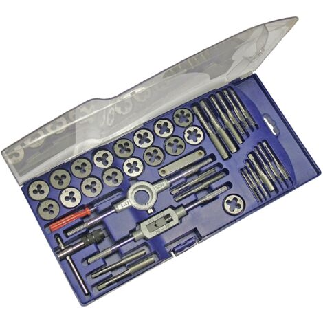 Faithfull Metric Tap & Die Set of 39 Carbon Steel FAITAPDSET39 (1/4)