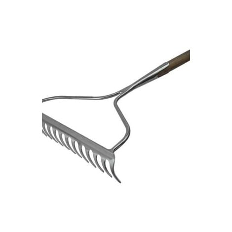 Faithfull RI12-VRSSGRWH Prestige Stainless Steel Garden Rake Ash Handle FAIPRESGRSS