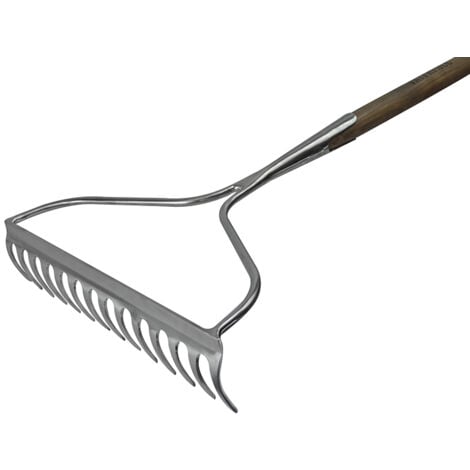 Faithfull RI12-VRSSGRWH Prestige Stainless Steel Garden Rake Ash Handle FAIPRESGRSS