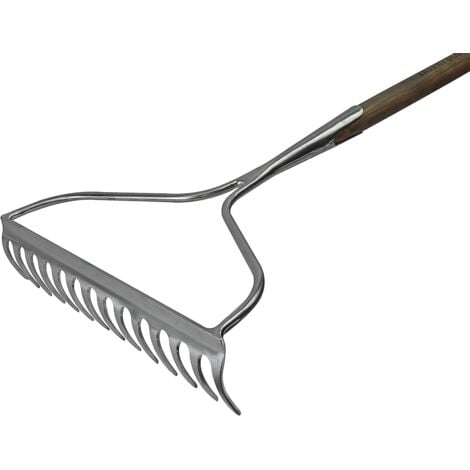 Faithfull RI12-VRSSGRWH Prestige Stainless Steel Garden Rake Ash Handle FAIPRESGRSS