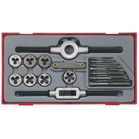 Teng TC30 TTTD17 Rethreading Tap & Die Set, 17 Piece TENTTTD17 (1/3)