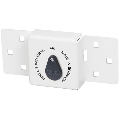 ABUS 83978 Diskus Integral 142/200 23/70 Hasp With Discus Lock, White