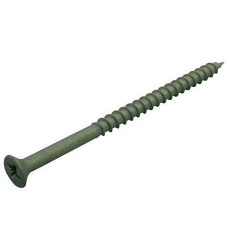 ForgeFix Decking Screw Pozi Compatible ST Green Anti-Corrosion 4.5 x 60mm Tub 1000 FORDS4560T
