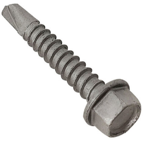 ForgeFix TechFast Roofing Sheet to Steel Hex Screw No.3 Tip 5.5 x 25mm Box 100 FORTFH5525L