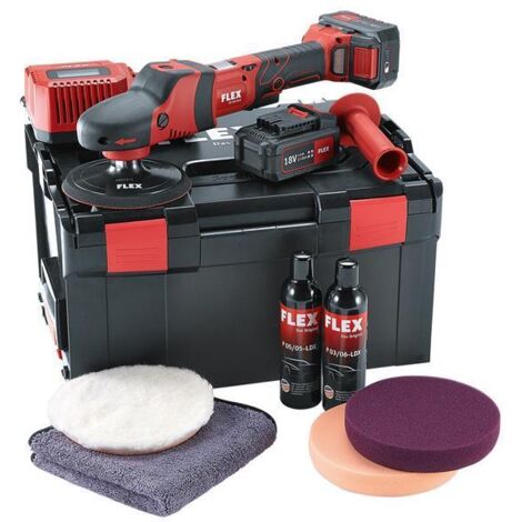 Flex Power Tools 465119 Rotary Polisher 150mm 18V 2 x 5.0Ah Li-ion FLXPE150PSET (1/3)
