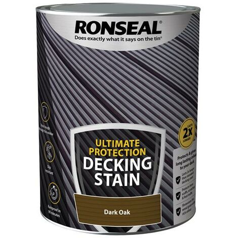 Ronseal 39113 Ultimate Protection Decking Stain Dark Oak 5 litre RSLNUDSDO5L