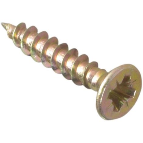 ForgeFix MPS320Y Multi-Purpose Pozi Compatible Screw CSK ST ZYP 3.0 x 20mm Box 200 FORMPS320Y