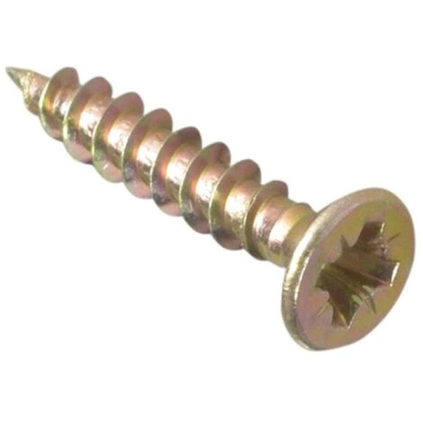 ForgeFix MPS3520Y Multi-Purpose Pozi Compatible Screw CSK ST ZYP 3.5 x 20mm Box 200 FORMPS3520Y