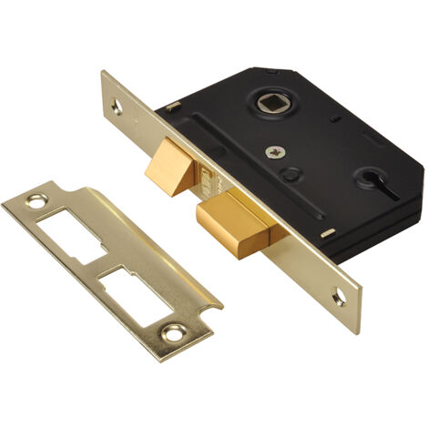 UNION Y-ES-SL-PB-2.5 ES-SL Essentials 3 Lever Mortice Sashlock Polished Brass 65mm 2.5in Visi UNNYESSLPB25 (1/2)